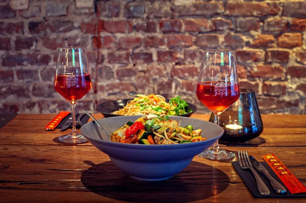 Restaurant-Ambiente des Böser Chinese in Düsseldorf